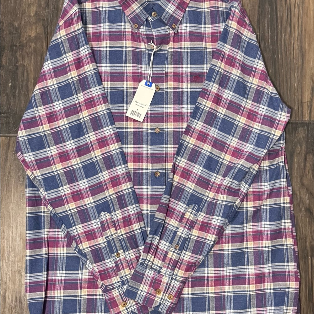 Southern Tide Multicolor Plaid Button Down Shirt